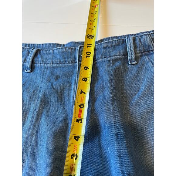 Chico’s Crop Jeans High Rise Medium Wash Blue Size 8 - Picture 7 of 9